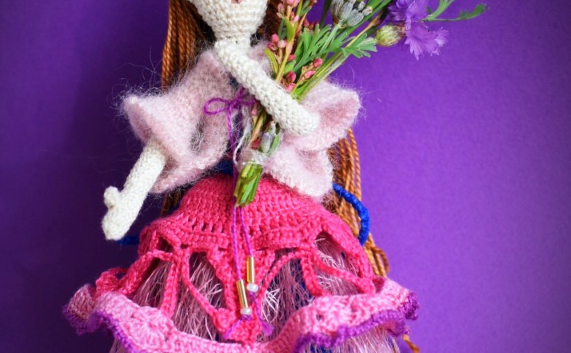 Amigurumi doll Anna, 12.5&nbsp;cm